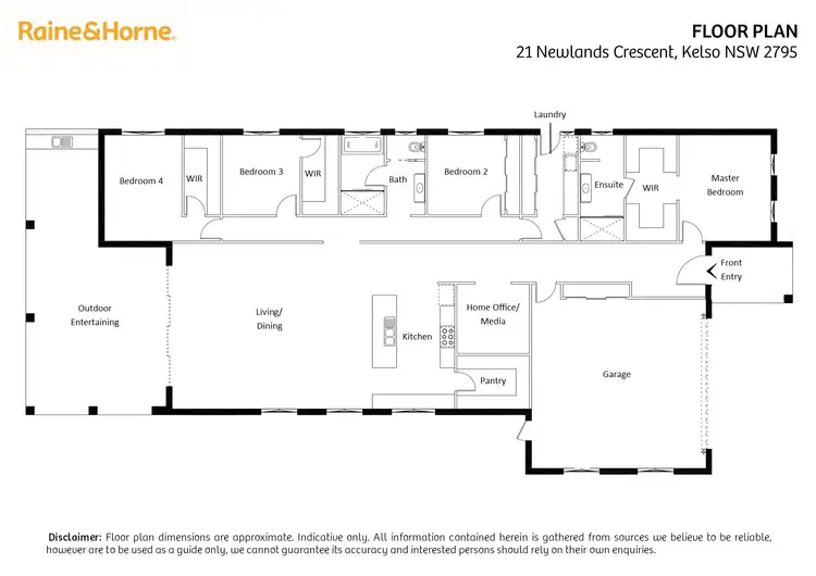Floorplan of Homely house listing, 21 Newlands Crescent, Kelso NSW 2795