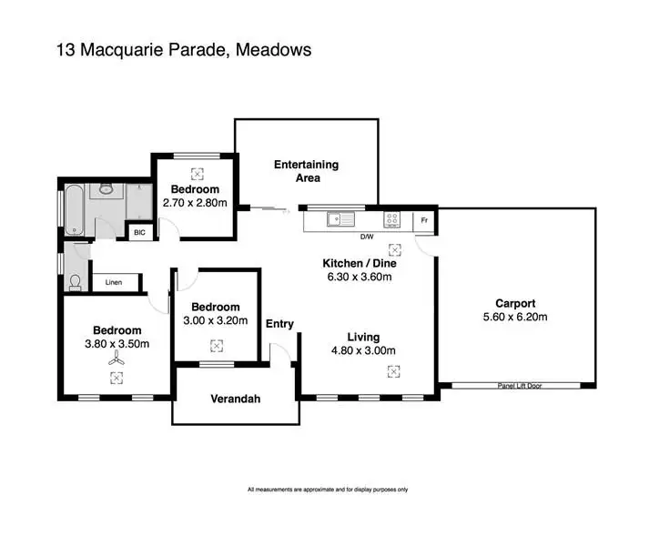 Floorplan of Homely house listing, 13 Macquarie Parade, Meadows SA 5201