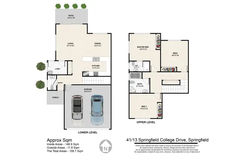 Floorplan of Homely house listing, 41/13 Springfield College Drive, Springfield QLD 4300