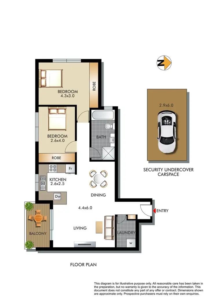Floorplan of Homely apartment listing, 2C/39-41 Penkivil Street, Bondi NSW 2026