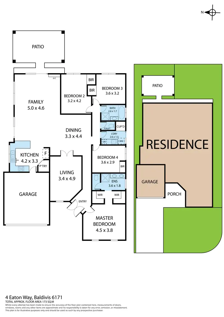 Floorplan of Homely house listing, 4 Eaton Way, Baldivis WA 6171