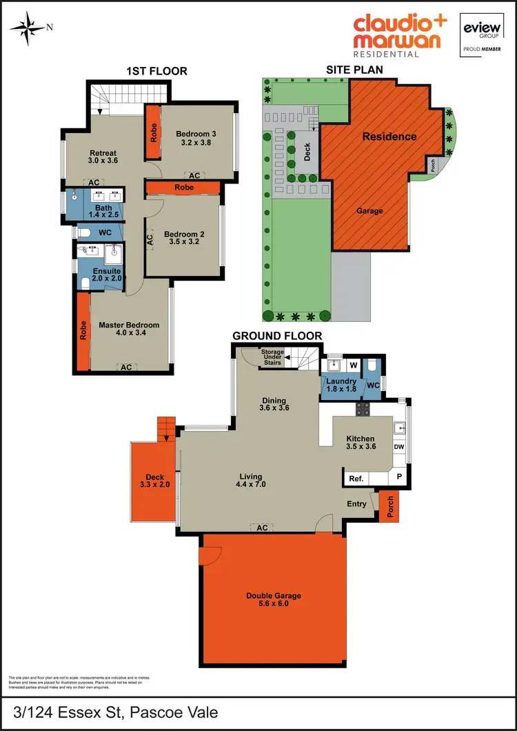 Floorplan of Homely townhouse listing, 3/124 Essex Street, Pascoe Vale VIC 3044
