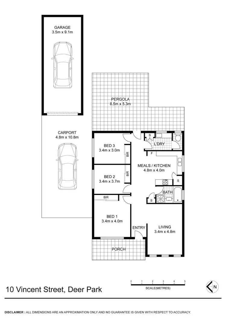 Floorplan of Homely house listing, 10 Vincent Street, Deer Park VIC 3023