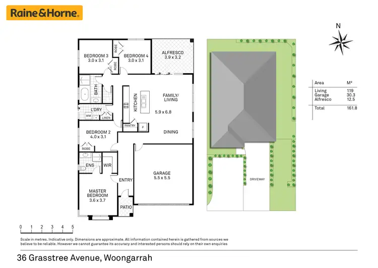 Floorplan of Homely house listing, 36 Grasstree Avenue, Woongarrah NSW 2259