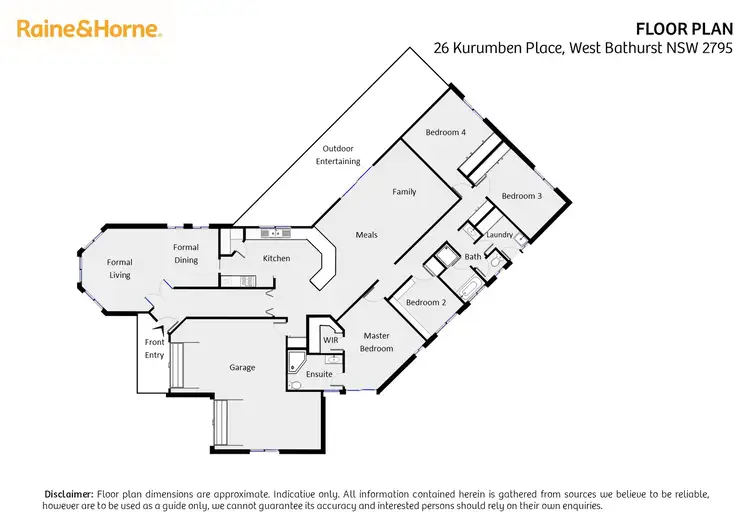 Floorplan of Homely house listing, 26 Kurumben Place, West Bathurst NSW 2795