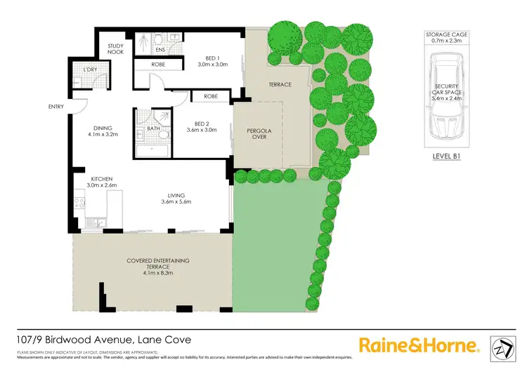 Floorplan of Homely apartment listing, 107/9 Birdwood Avenue, Lane Cove NSW 2066