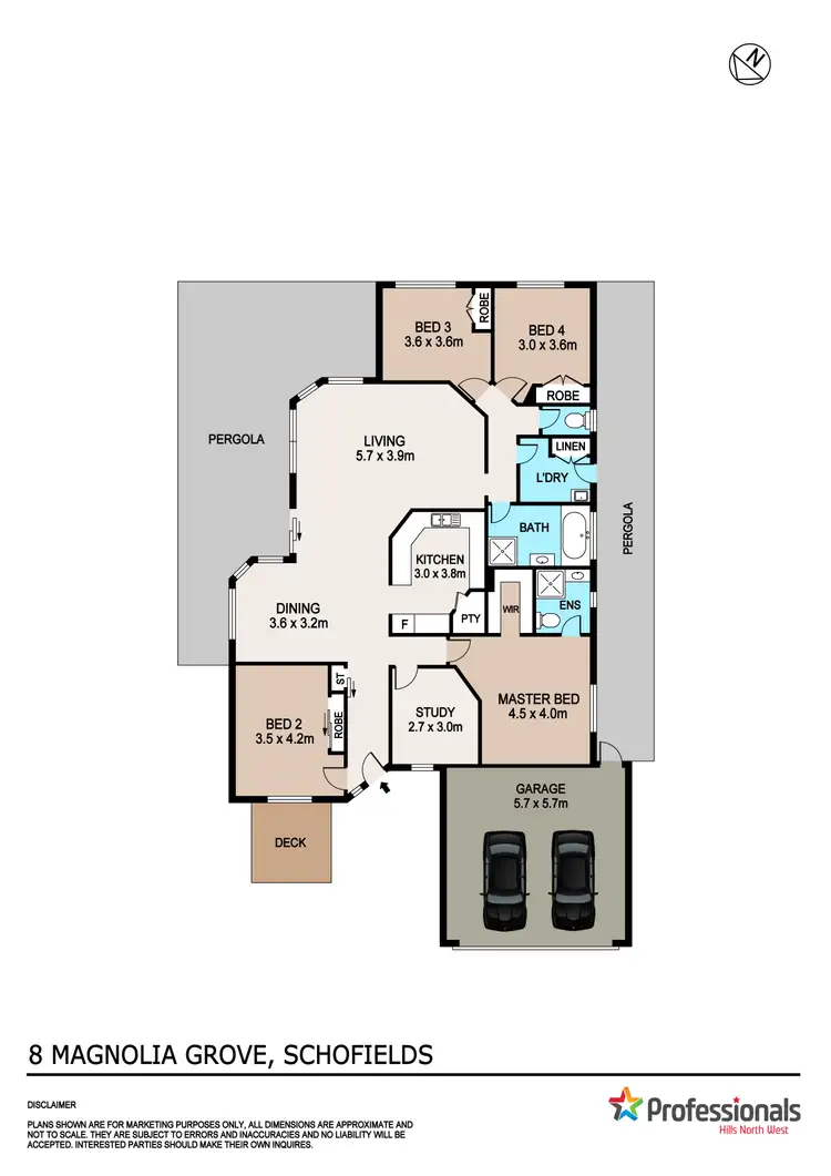 Floorplan of Homely house listing, 8 Magnolia Grove, Schofields NSW 2762