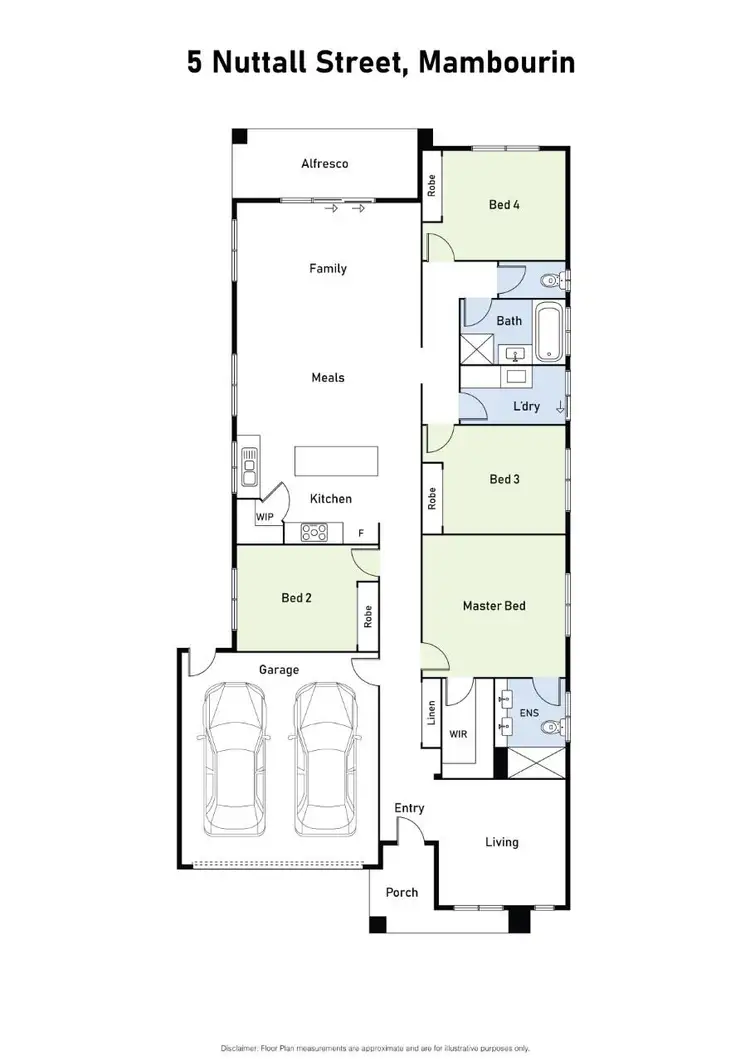 Floorplan of Homely house listing, 5 Nuttall Street, Mambourin VIC 3024