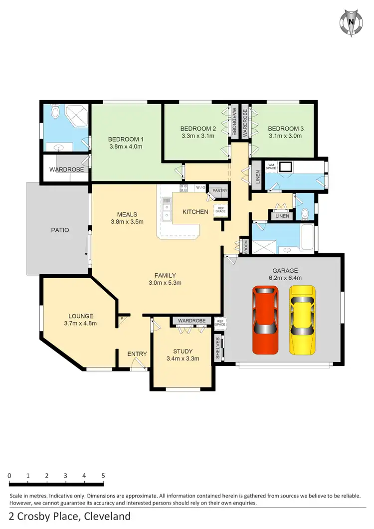 Floorplan of Homely house listing, 2 Crosby Place, Cleveland QLD 4163
