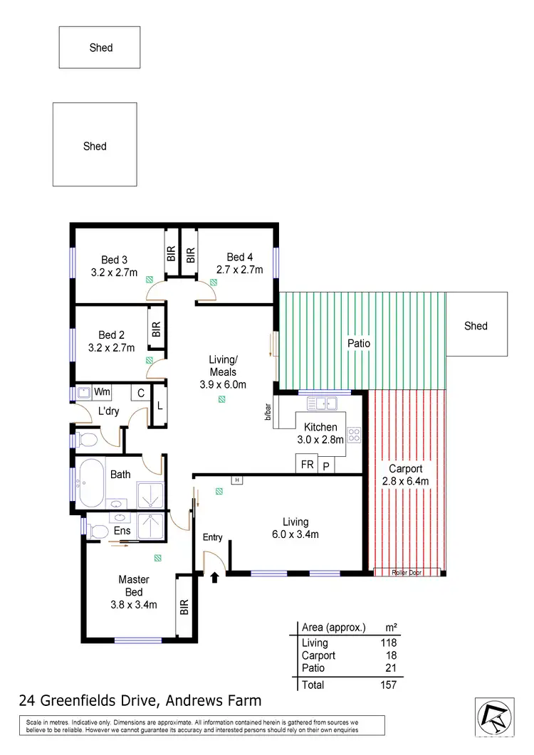 Floorplan of Homely house listing, 24 Greenfields Drive, Andrews Farm SA 5114