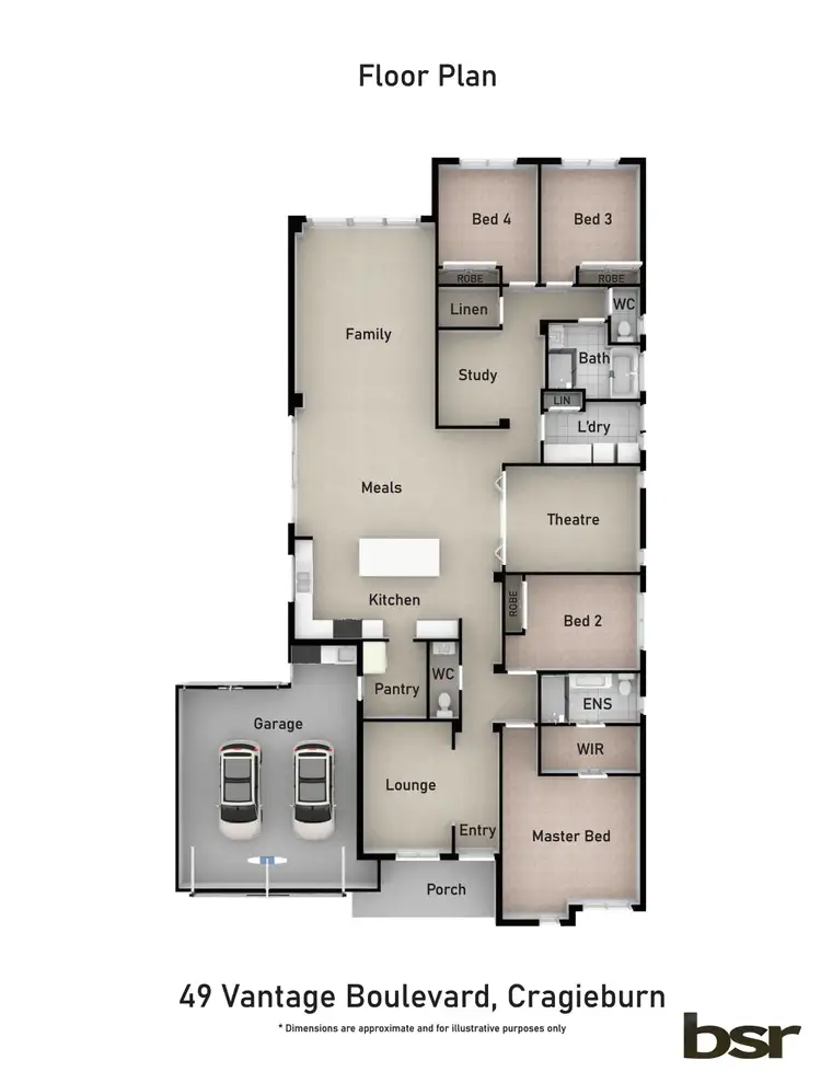 Floorplan of Homely house listing, 49 Vantage Boulevard, Craigieburn VIC 3064