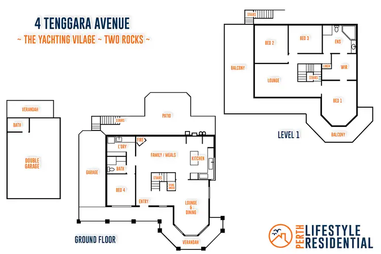 Floorplan of Homely house listing, 4 Tenggara Avenue, Two Rocks WA 6037