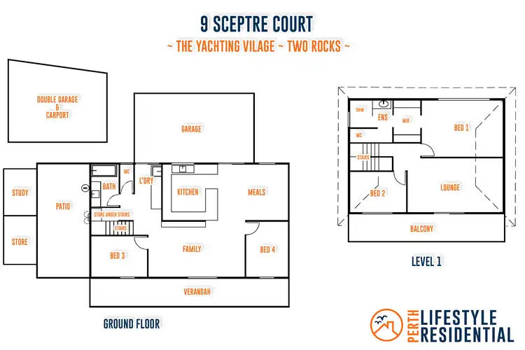 Floorplan of Homely house listing, 9 Sceptre Court, Two Rocks WA 6037