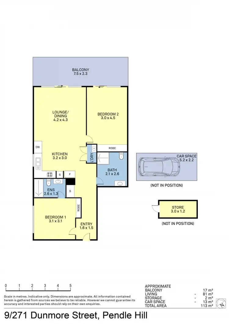 Floorplan of Homely unit listing, 9/271 Dunmore Street, Pendle Hill NSW 2145