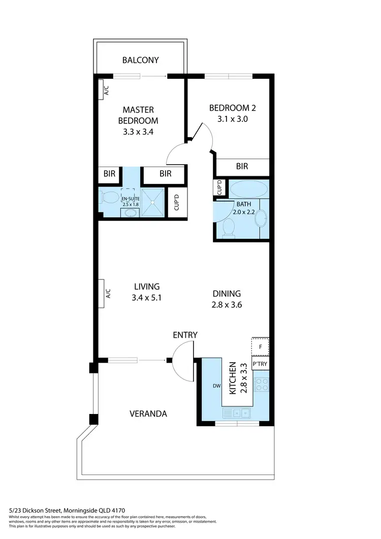 Floorplan of Homely unit listing, 5/23 Dickson Street, Morningside QLD 4170