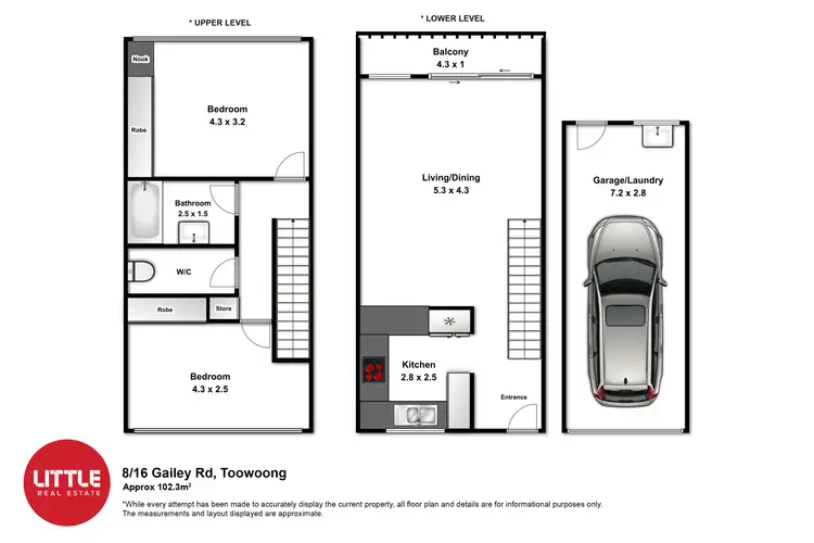 Floorplan of Homely apartment listing, 8/16 Gailey Road, St Lucia QLD 4067