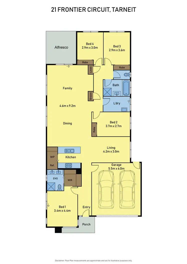 Floorplan of Homely house listing, 21 Frontier Circuit, Tarneit VIC 3029