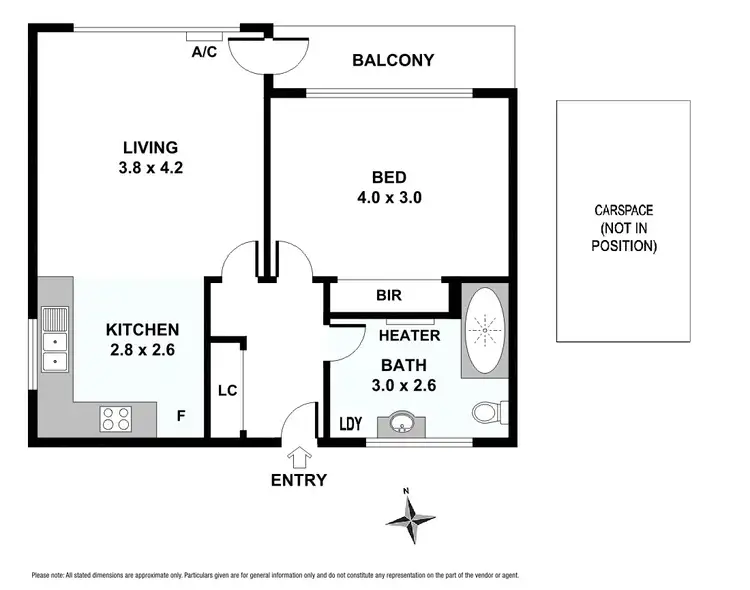 Floorplan of Homely apartment listing, 2/8 Brook Street, Hawthorn VIC 3122