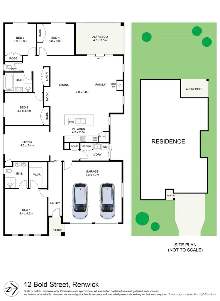 Floorplan of Homely house listing, 12 Bold Street, Renwick NSW 2575