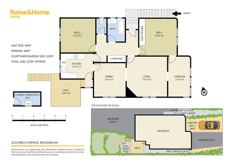 Floorplan of Homely apartment listing, 2/21 Nield Avenue, Balgowlah NSW 2093