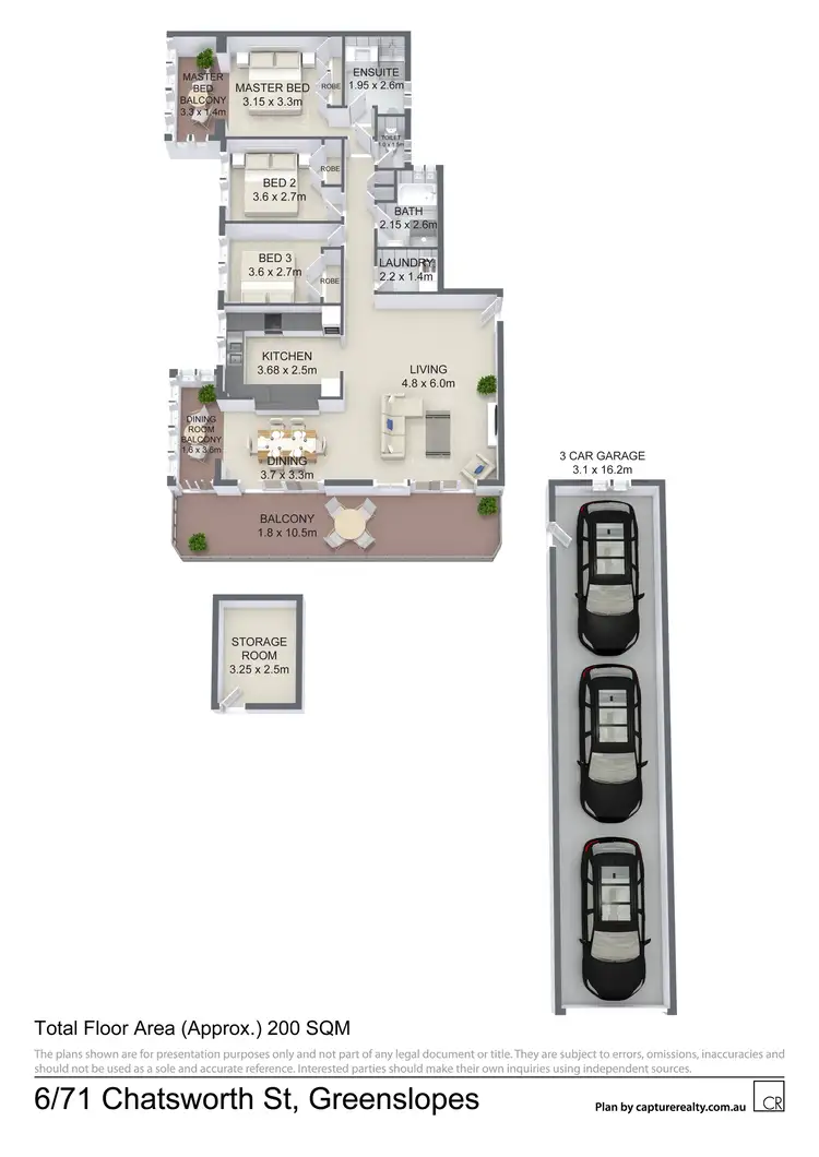Floorplan of Homely house listing, 6/71 Chatsworth Road, Greenslopes QLD 4120