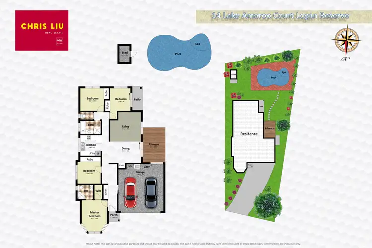 Floorplan of Homely house listing, 14 Lake Amaroo Court, Logan Reserve QLD 4133