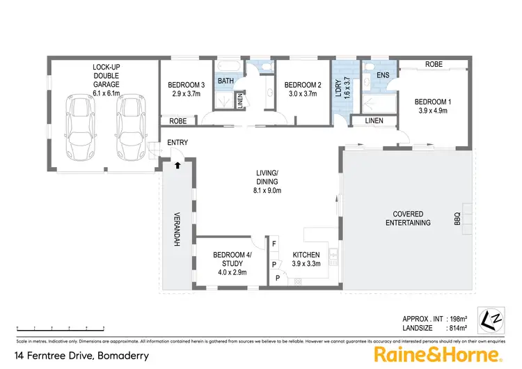 Floorplan of Homely house listing, 14 Ferntree Drive, Bomaderry NSW 2541