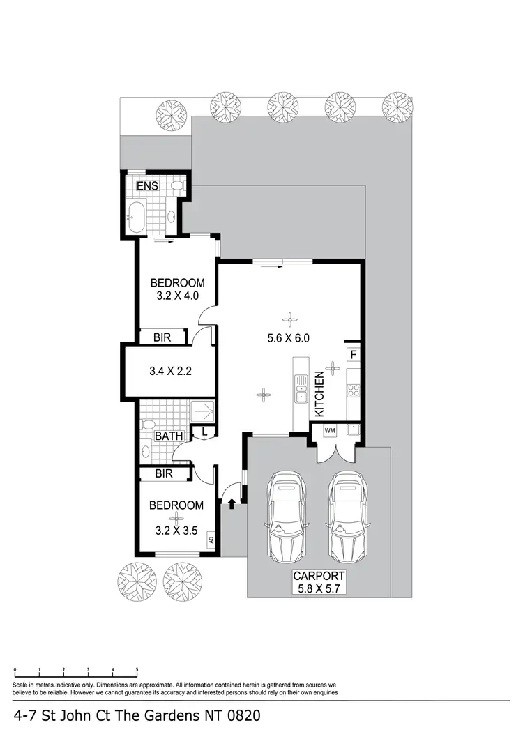 Floorplan of Homely unit listing, 4/7 St John Court, The Gardens NT 820