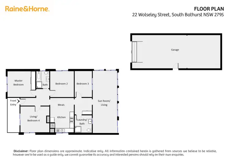 Floorplan of Homely house listing, 22 Wolseley Street, South Bathurst NSW 2795