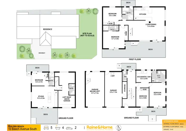 Floorplan of Homely house listing, 10 Beach Avenue, South Golden Beach NSW 2483