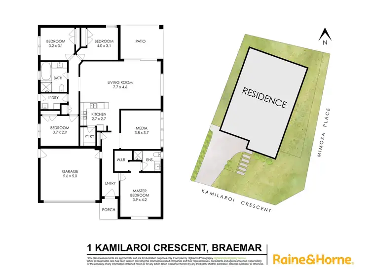 Floorplan of Homely house listing, 1 Kamilaroi Crescent, Braemar NSW 2575
