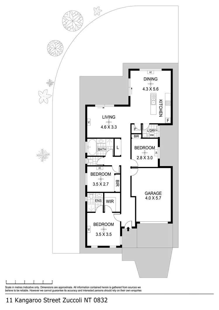 Floorplan of Homely house listing, 11 Kangaroo Street, Zuccoli NT 832