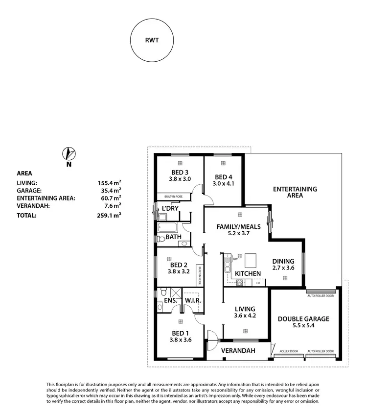 Floorplan of Homely house listing, 18 Fairweather Drive, Strathalbyn SA 5255