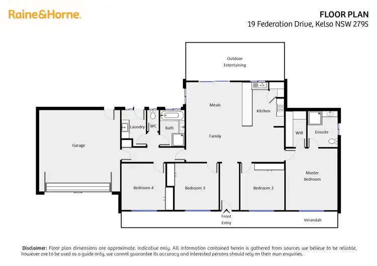 Floorplan of Homely house listing, 19 Federation Drive, Kelso NSW 2795