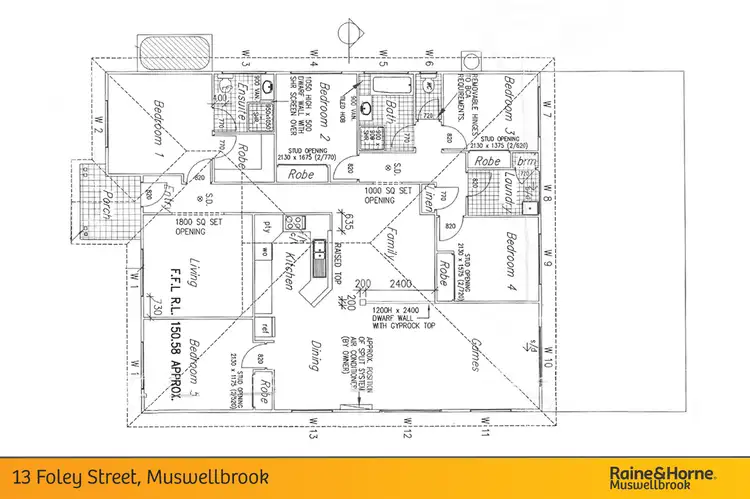 Floorplan of Homely house listing, 13 Foley Street, Muswellbrook NSW 2333