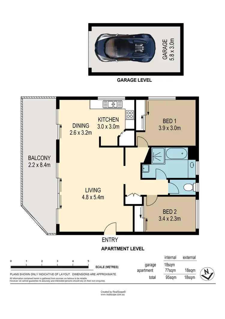 Floorplan of Homely apartment listing, 33/12 Bryce Street, St Lucia QLD 4067