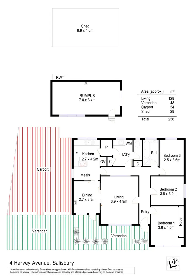 Floorplan of Homely house listing, 4 Harvey Avenue, Salisbury SA 5108
