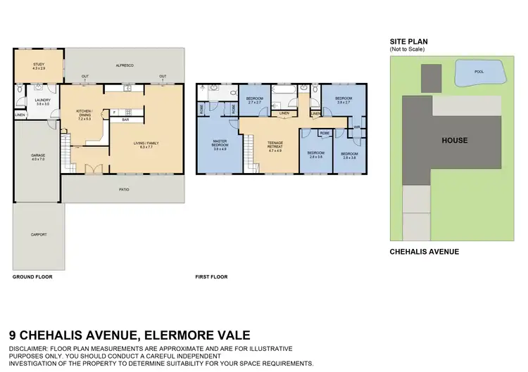 Floorplan of Homely house listing, 9 Chehalis Avenue, Elermore Vale NSW 2287