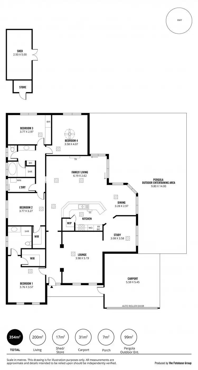 Floorplan of Homely house listing, 12 Kestrel Circuit, Seaford Rise SA 5169