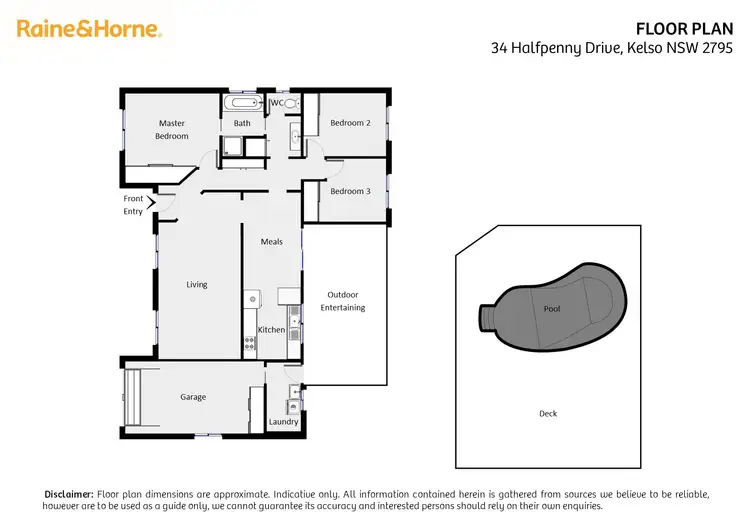 Floorplan of Homely house listing, 34 Halfpenny Drive, Kelso NSW 2795