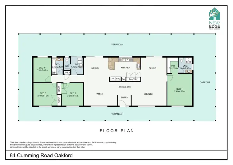 Floorplan of Homely house listing, 84 Cumming Road, Oakford WA 6121