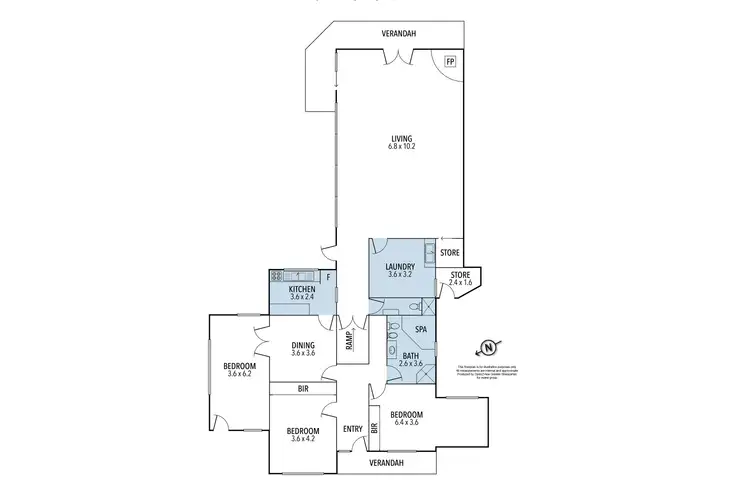 Floorplan of Homely house listing, 321 Maude Street, Shepparton VIC 3630