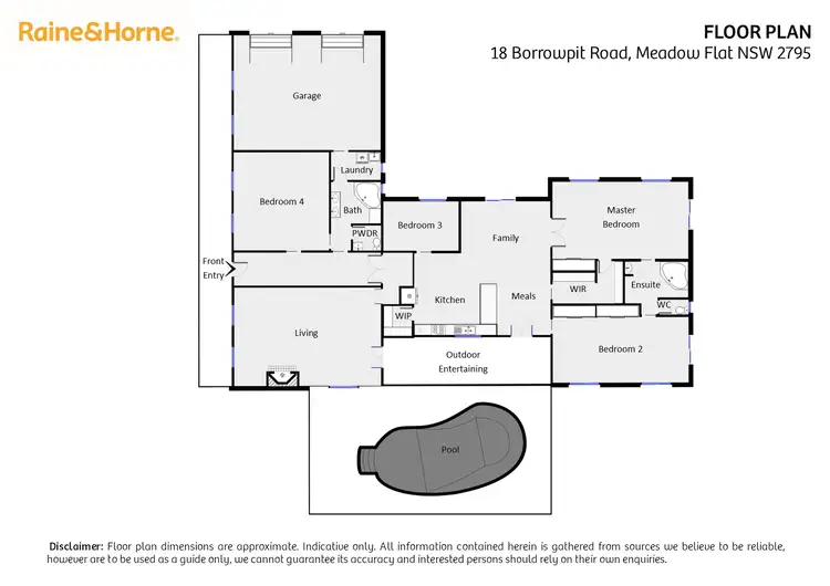 Floorplan of Homely house listing, 18 Borrowpit Road, Meadow Flat NSW 2795