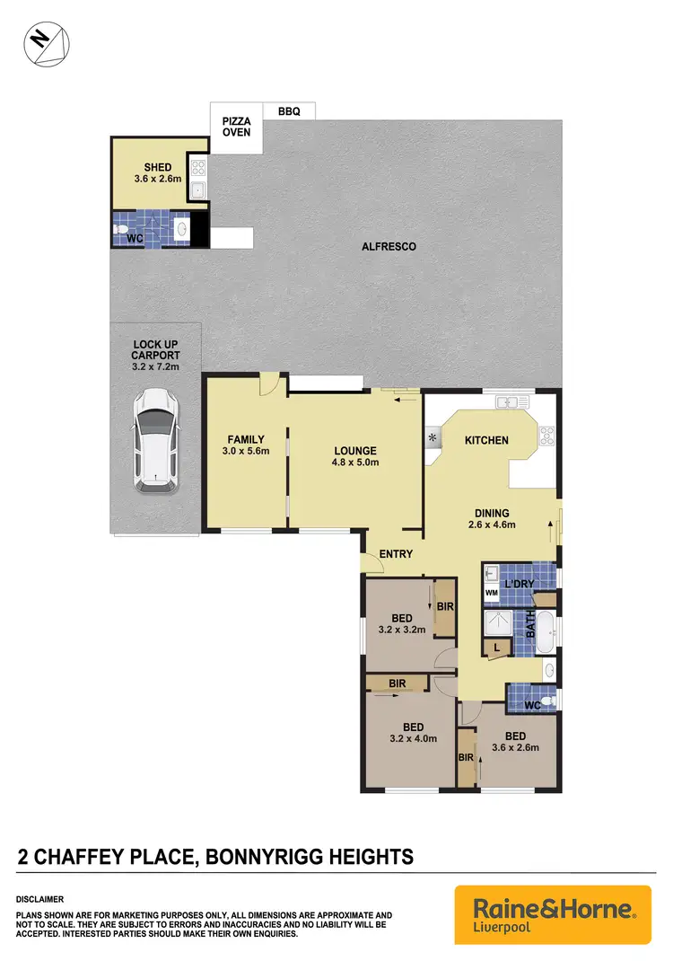 Floorplan of Homely house listing, 2 Chaffey Place, Bonnyrigg Heights NSW 2177