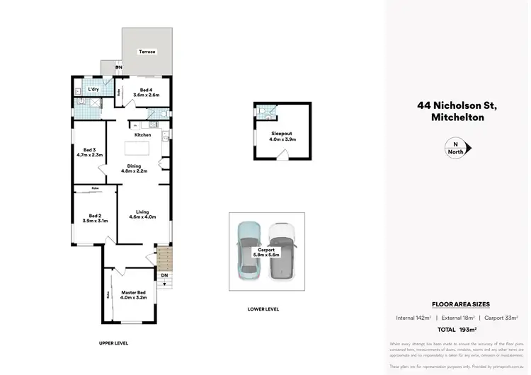 Floorplan of Homely house listing, 44 Nicholson Street, Mitchelton QLD 4053
