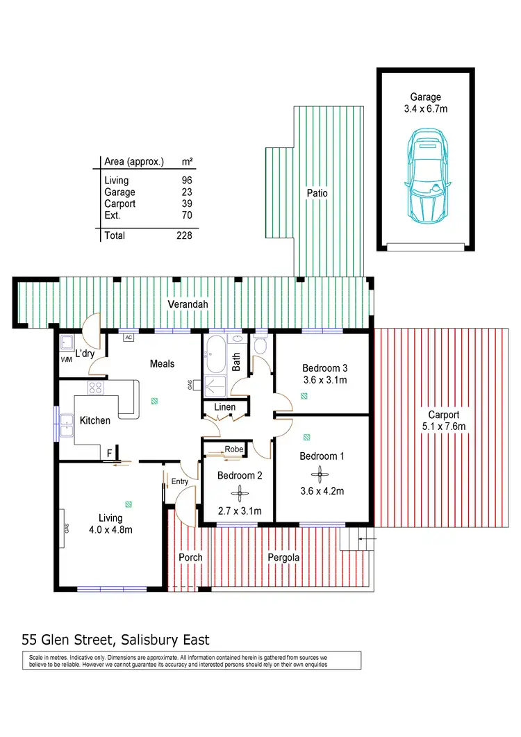 Floorplan of Homely house listing, 55 Glen Street, Salisbury East SA 5109