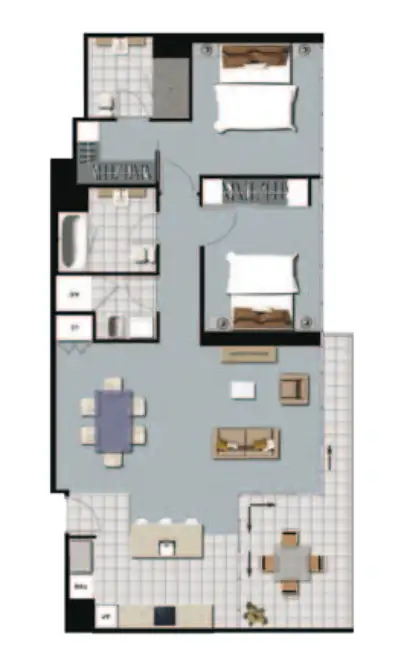 Floorplan of Homely unit listing, 23205/3113 Surfers Paradise Boulevard, Surfers Paradise QLD 4217
