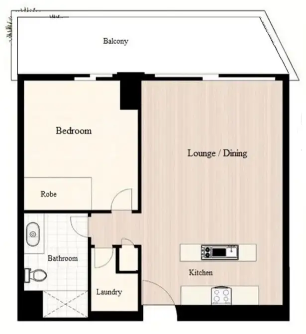 Floorplan of Homely unit listing, 310/3018 Surfers Paradise Boulevard, Surfers Paradise QLD 4217