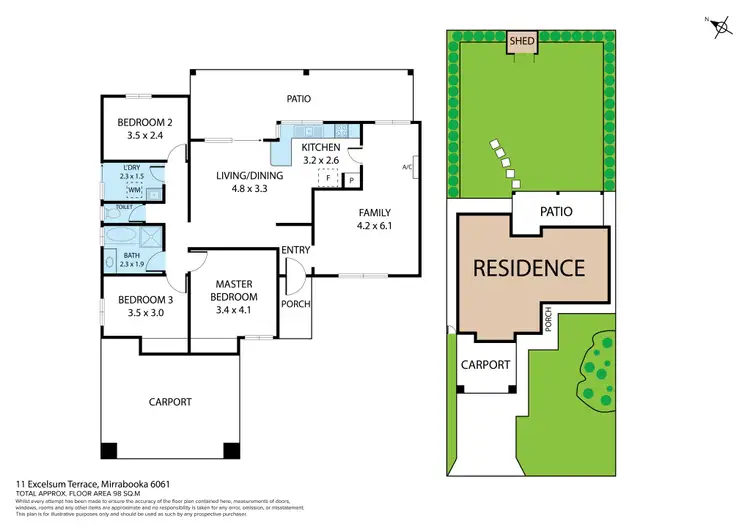 Floorplan of Homely house listing, 11 Excelsum Terrace, Mirrabooka WA 6061