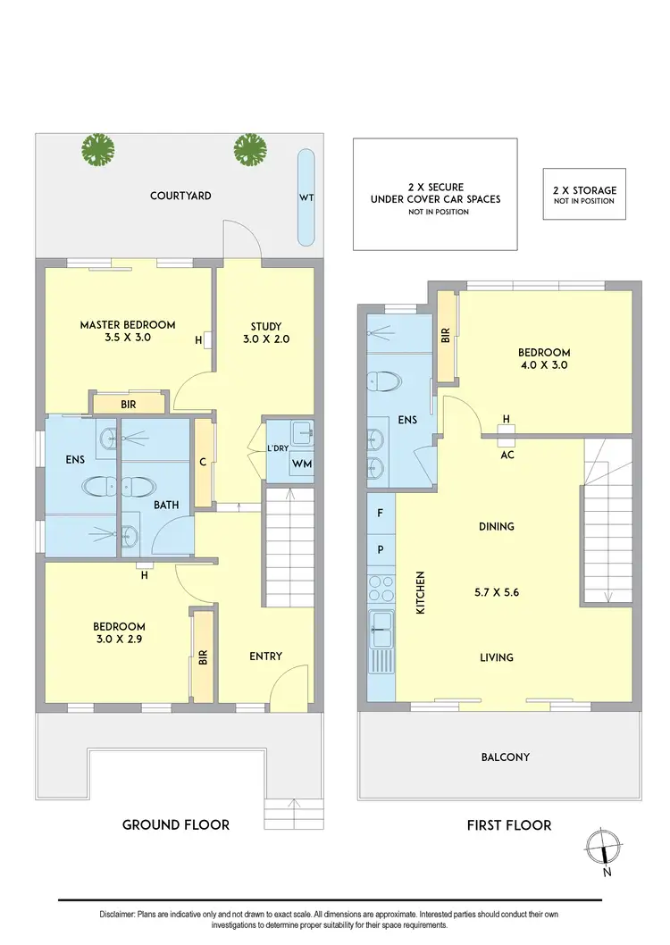 Floorplan of Homely townhouse listing, 1/2A Thistle Grove, Highett VIC 3190